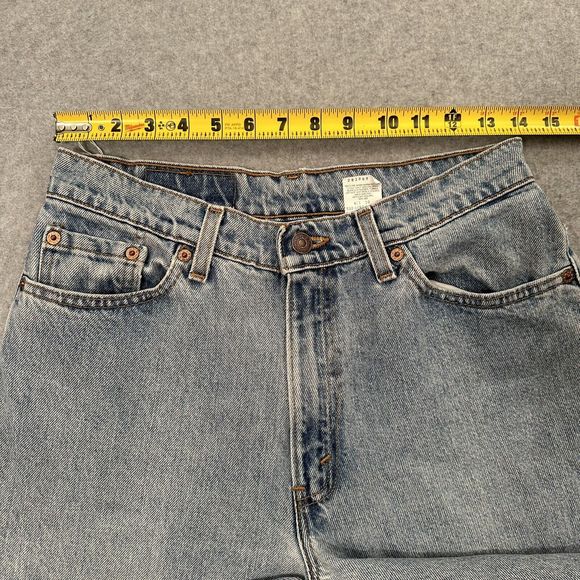 Vintage Levi's 512 Slim Fit Tapered Leg Jeans size  11 JR. L Raw Hem High Rise - Picture 16 of 16